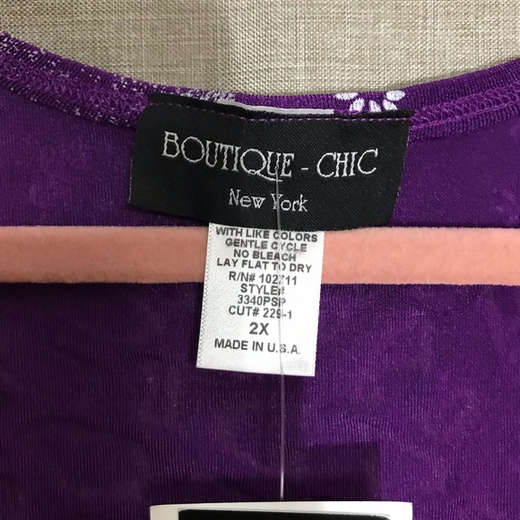 Boutique chic 2X Plus Size Blouse Top Paisley Multicolor Sleeveless NWT Weekend - Picture 5 of 14